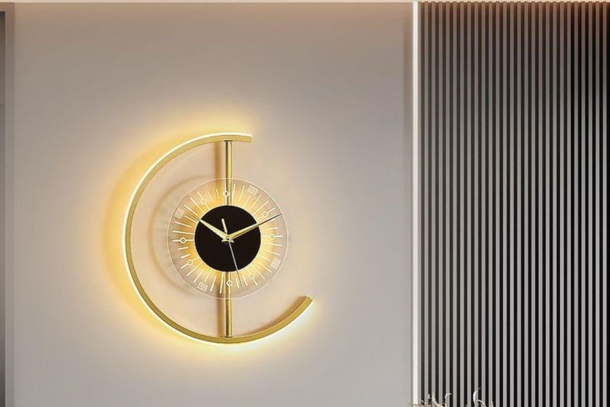 Living room wall clock decor ideas (homeparadis.com)