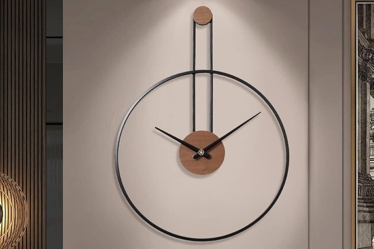 Living room wall clock decor ideas (homeparadis.com)